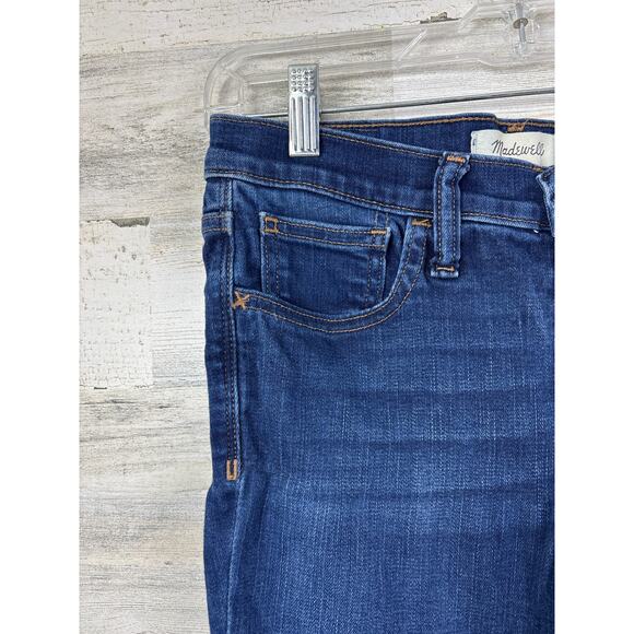 Madewell Women’s 26 Mid-Rise Skinny Blue Denim Jeans Medium Wash Zip Fly - Picture 4 of 7